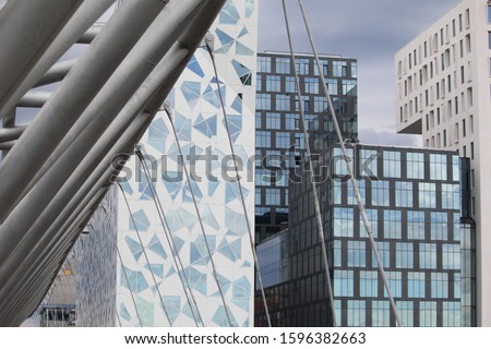 modern city office buildings and architecture