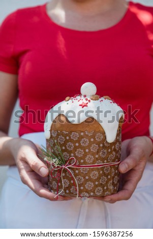 desserts, pudding and panettone for the holiday season, Christmas and New Year