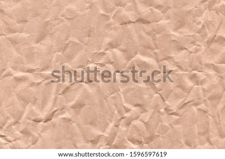 Crumpled Brown Paper Texture. Abstract Background