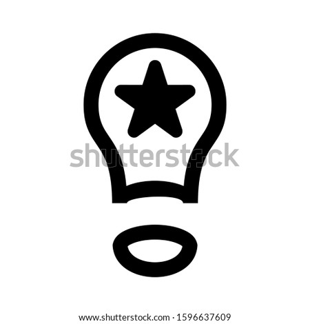 idea icon isolated sign symbol vector illustration - high quality black style vector icons
