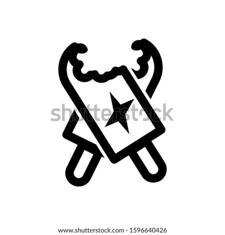 ice cream icon isolated sign symbol vector illustration - high quality black style vector icons
