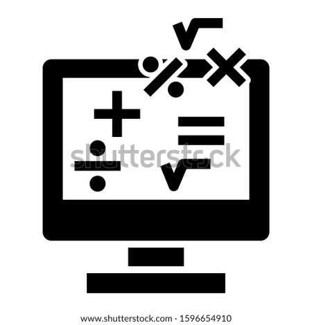 mathematical icon isolated sign symbol vector illustration - high quality black style vector icons
