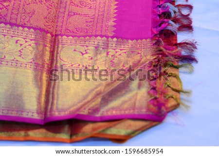 Beautiful pure silk saree. Trivandrum, Kerala,India.