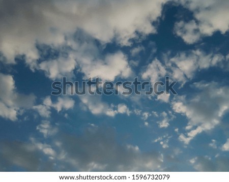 Beautiful sky and clouds background image.