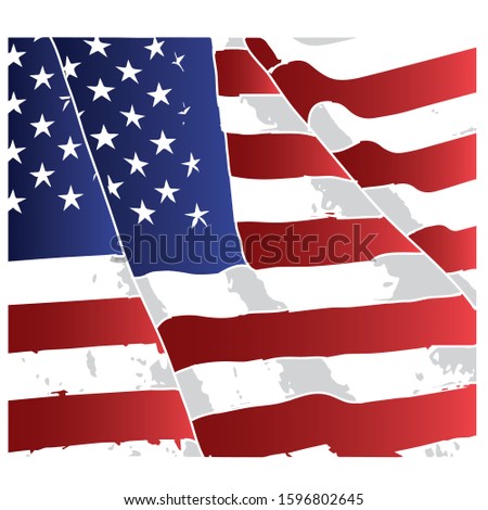 cool american flag art picture