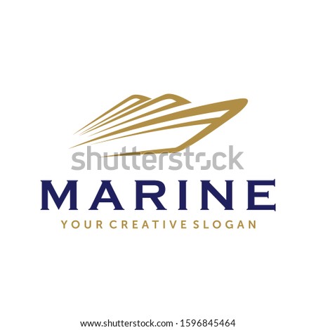 Ship, Cruise and Marine Logo Vector