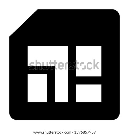 sim card icon isolated sign symbol vector illustration - high quality black style vector icons

