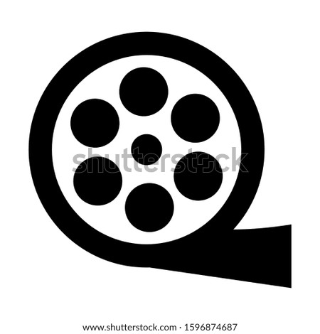 film roll icon isolated sign symbol vector illustration - high quality black style vector icons
