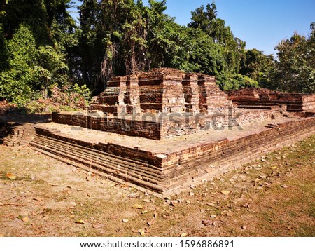 temple old​ Wiang Kum Kam changmai thai