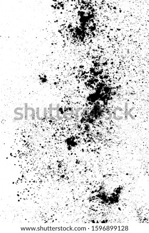 black dust on a white background
