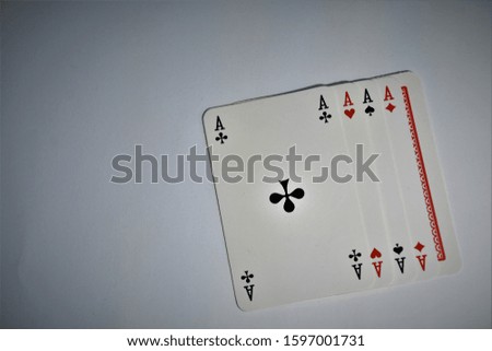 
playing cards on a white background