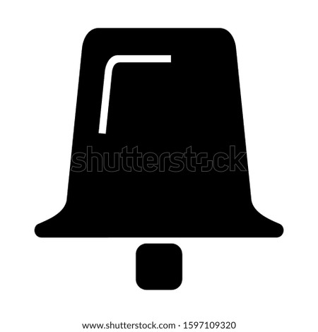 bell icon isolated sign symbol vector illustration - high quality black style vector icons