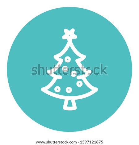 
Christmas, new, tree, year Isolated Vector icon which can easily modify or edit

