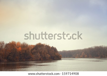 Late autumn at the river