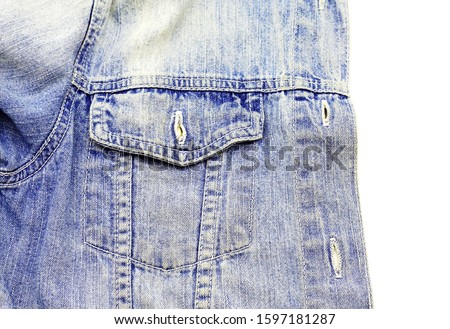 Detail of Blue Jeans denim texture. for design.