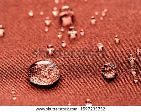 Water Proof Textile block water to pass through to stay dry Royalty-Free Stock Photo #1597235752