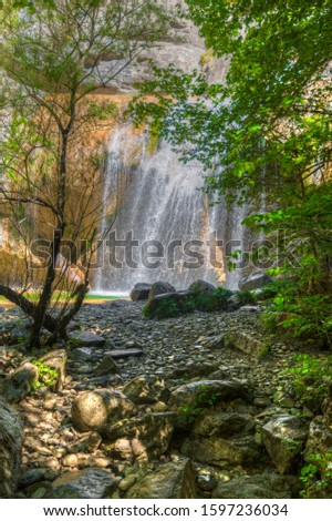waterfall picture. Catalonia landscape photography