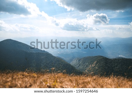 Daytime mountain clear sky  Mountain landscape nature