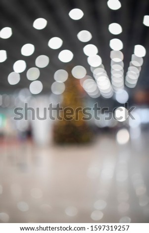 Abstract bokeh background, Defocused background. Blurred bright light , Christmas tree blured bokeh lights.