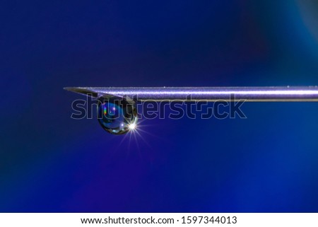 a beautiful macro Photo of a hypodermic needle tip