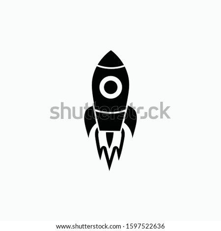 rocket icon vector isolated sign symbol