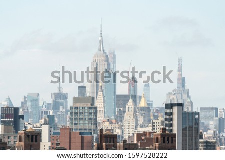 New York City Skyline, A Major U.S. City And Top 5 Destination For Entertainment And Business.
