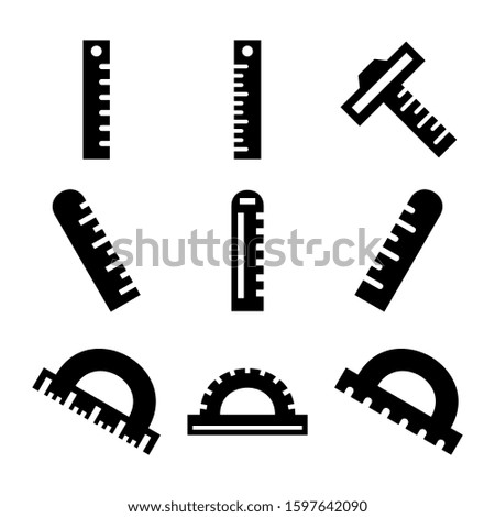 rulers icon isolated sign symbol vector illustration - Collection of high quality black style vector icons
