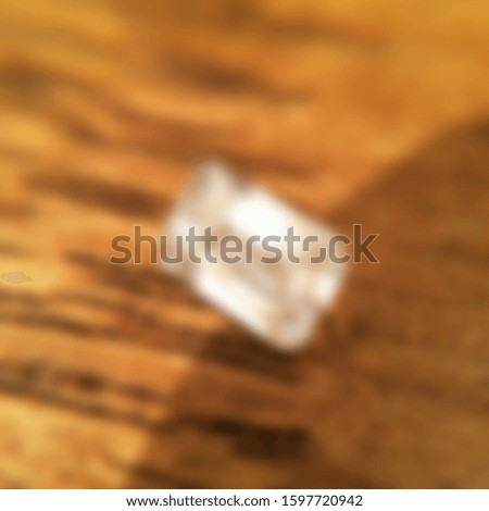 Close up of Diamond ring in blurred background.