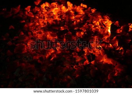 Burning coal. Fire background picture
