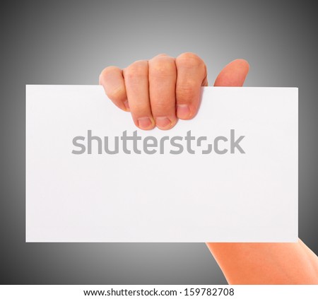 hand, paper, advertising