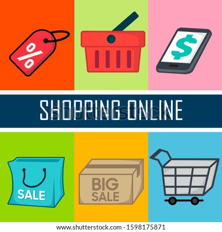 Online Shop Icon Vector Symbol