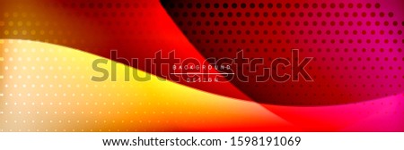 Flowing waves with 3d shadow effects and fluid gradients. Dynamic trendy abstract background. Vector Illustration For Wallpaper, Banner, Background, Card, Book, Illustration, landing, page, cover