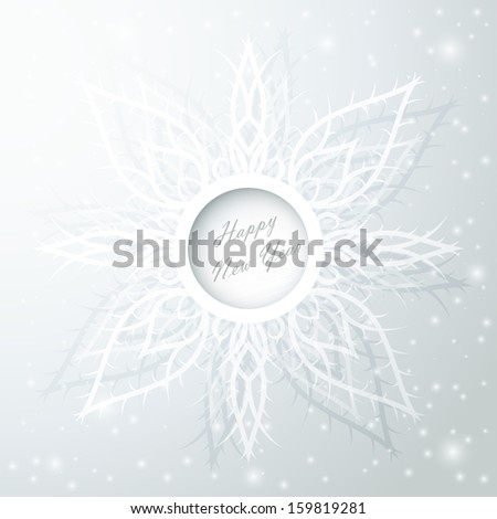 Abstract background with snowflake. 
