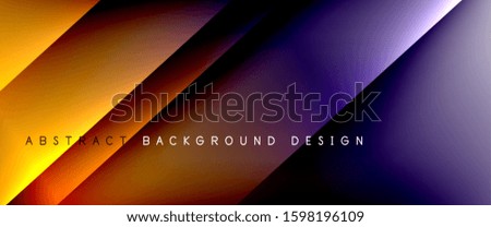 Straight lines with shadows and light on gradient background. Trendy simple fluid color gradient abstract background with dynamic straight shadow line effect. Vector Illustration For Wallpaper, Banner