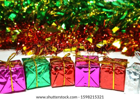 Set of colorful gift boxes and happy birthday,happy new year, background 
