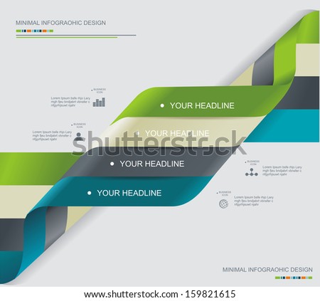 Modern spiral infographics options banner. Can be used for diagram, number options, steps banners, workflow layout, web design. 