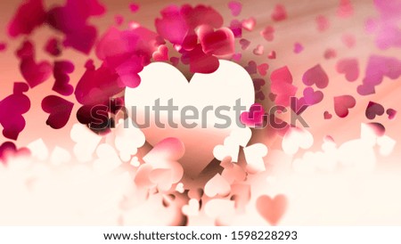 Motion Blurred Pink and Brown Valentines Background Design