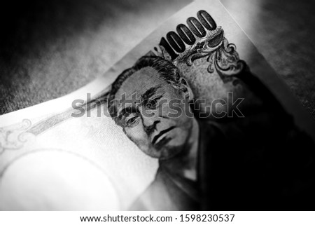 Japanese 10,000 yen bill, Light and shadow