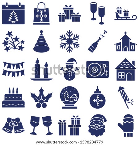 
Christmas Celebration Vector Icons Pack
