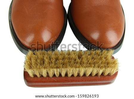 Shoe Polishing close up