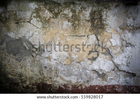 Grunge aged  vignetted background texture very old with rust and mold