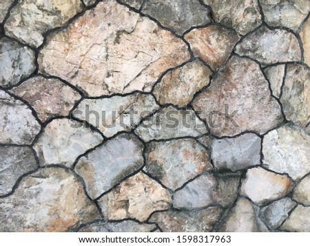 Stone wall texture for background abstract