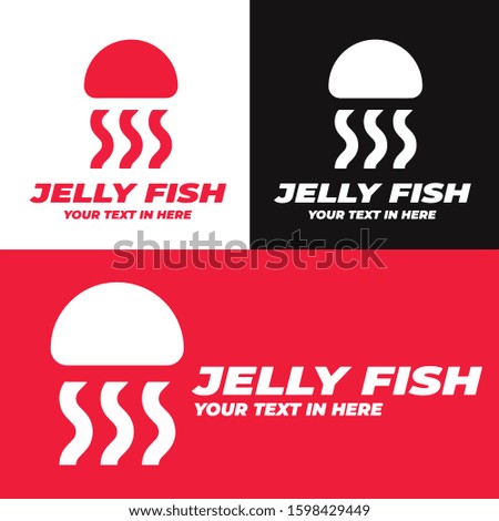 jelly fish logo icon design simple style vector 