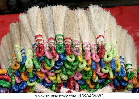 Brooms for sale in market