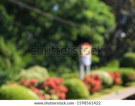 View of beautiful train station. Natural bokeh blurred background. Soft picture
