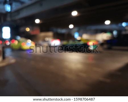Blur focus of night cityscape.Bangkok 
Blur focus of  Night Scenic Highway.night scene of modern city