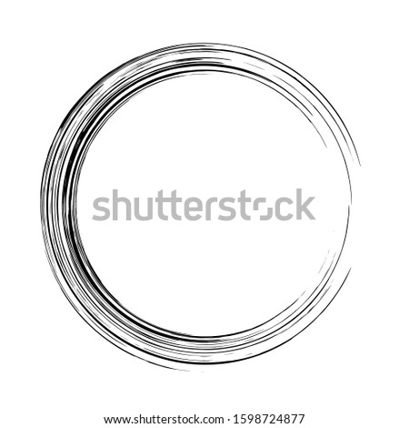 Grunge circle. Grunge round shape. Grunge banner. Vector illusration