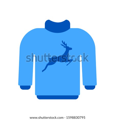 christmas sweater with deer icon vector. christmas symbol modern, simple, vector Illustration