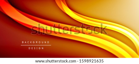Dynamic trendy fluid color gradient abstract background with flowing wave lines. Vector Illustration For Wallpaper, Banner, Background, Card, Book Illustration, landing page, cover, placards, poster
