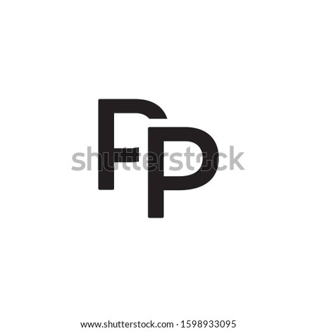 PP initial letter logo template vector icon design